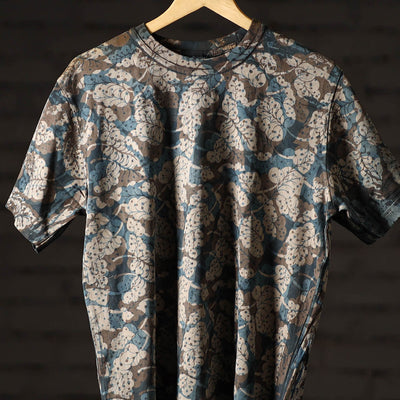 Bindaas Block Art Printed Cotton Unisex Round Neck T-shirt 43