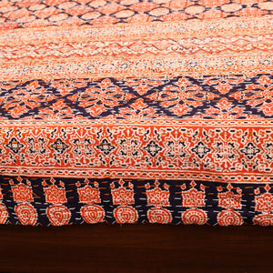 Green - Ajrakh Print Double Tagai Kantha Bed Cover 47      2024/1159-1 47