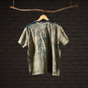 Bindaas Block Art Printed Cotton Unisex Round Neck T-shirt 49