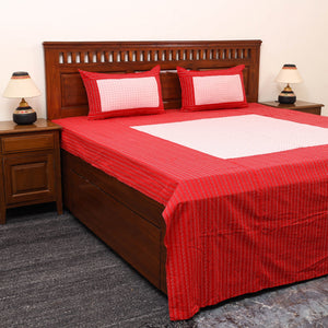 Patchwork Cotton Double Jacquard Bedsheet Set 01