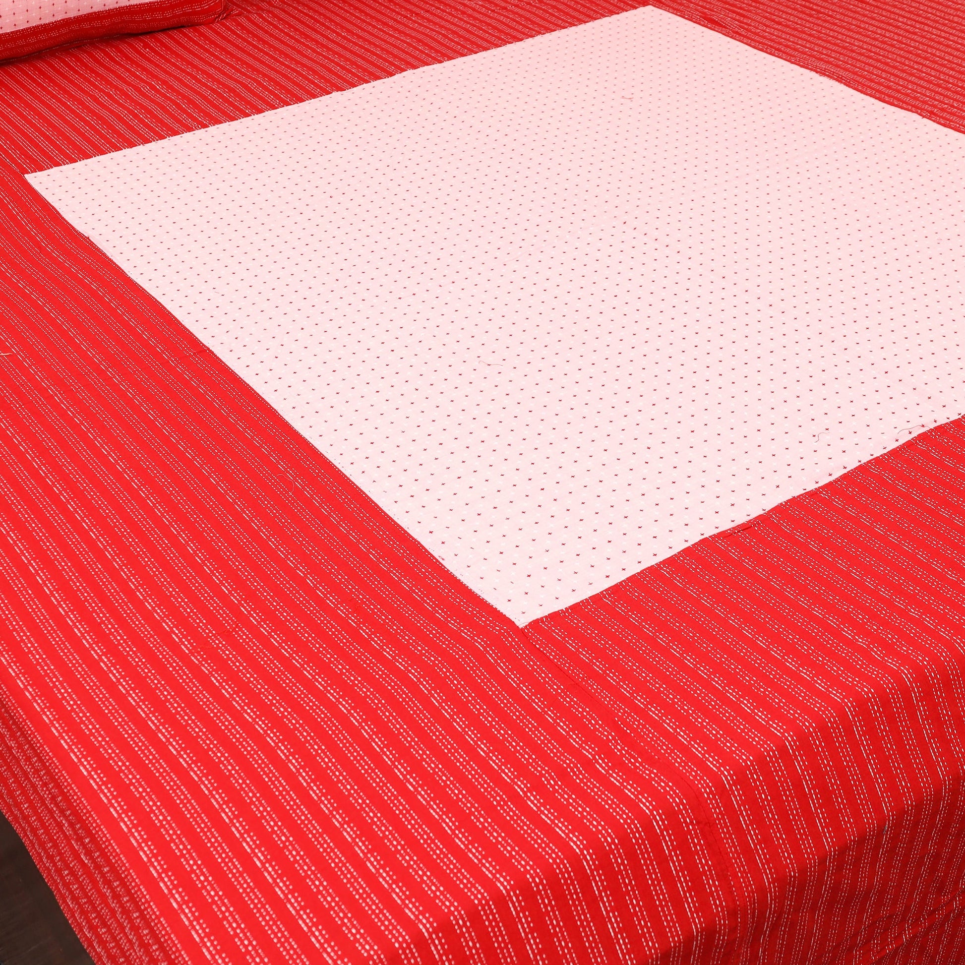 Patchwork Cotton Double Jacquard Bedsheet Set 01