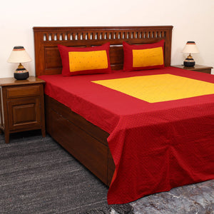 Patchwork Cotton Double Jacquard Bedsheet Set 03