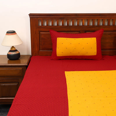 Patchwork Cotton Double Jacquard Bedsheet Set 03