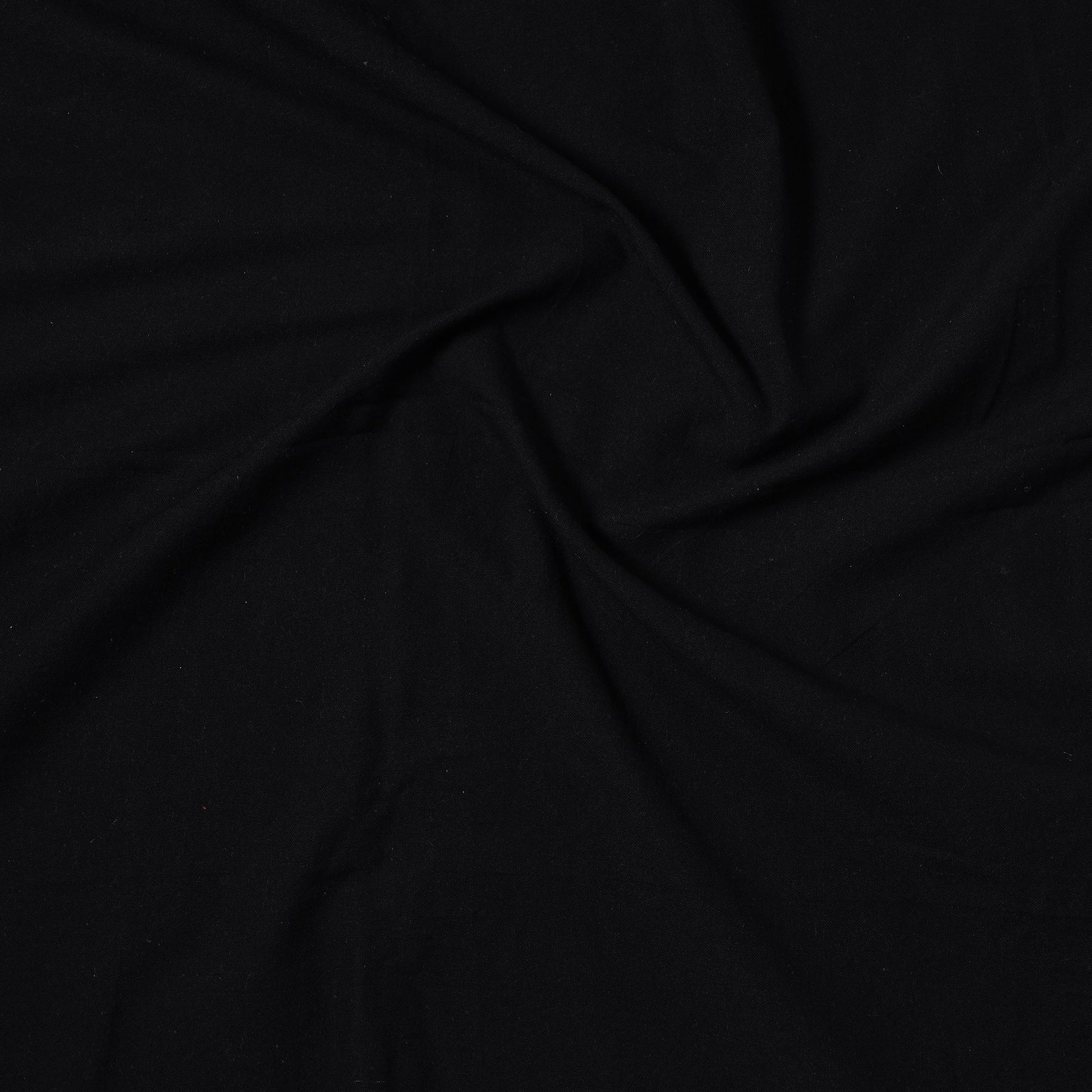 Black - Jhiri Pure Handloom Cotton Precut Fabric 15