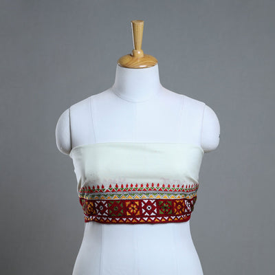 Bengal Kantha Embroidery Cotton Blouse Piece 18