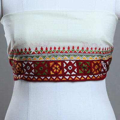 Bengal Kantha Embroidery Cotton Blouse Piece 18