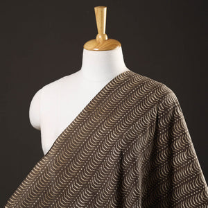 Brown - Pipad Block Printed Cotton Fabric
