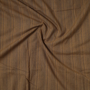 Brown - Jhiri Pure Handloom Cotton Precut Fabric (2 meter) 19