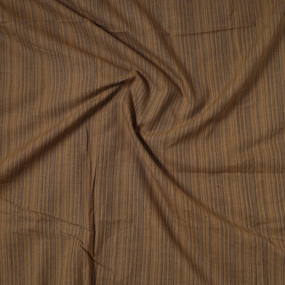 Brown - Jhiri Pure Handloom Cotton Precut Fabric (2 meter) 19