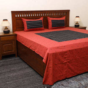 Patchwork Cotton Double Jacquard Bedsheet Set 06