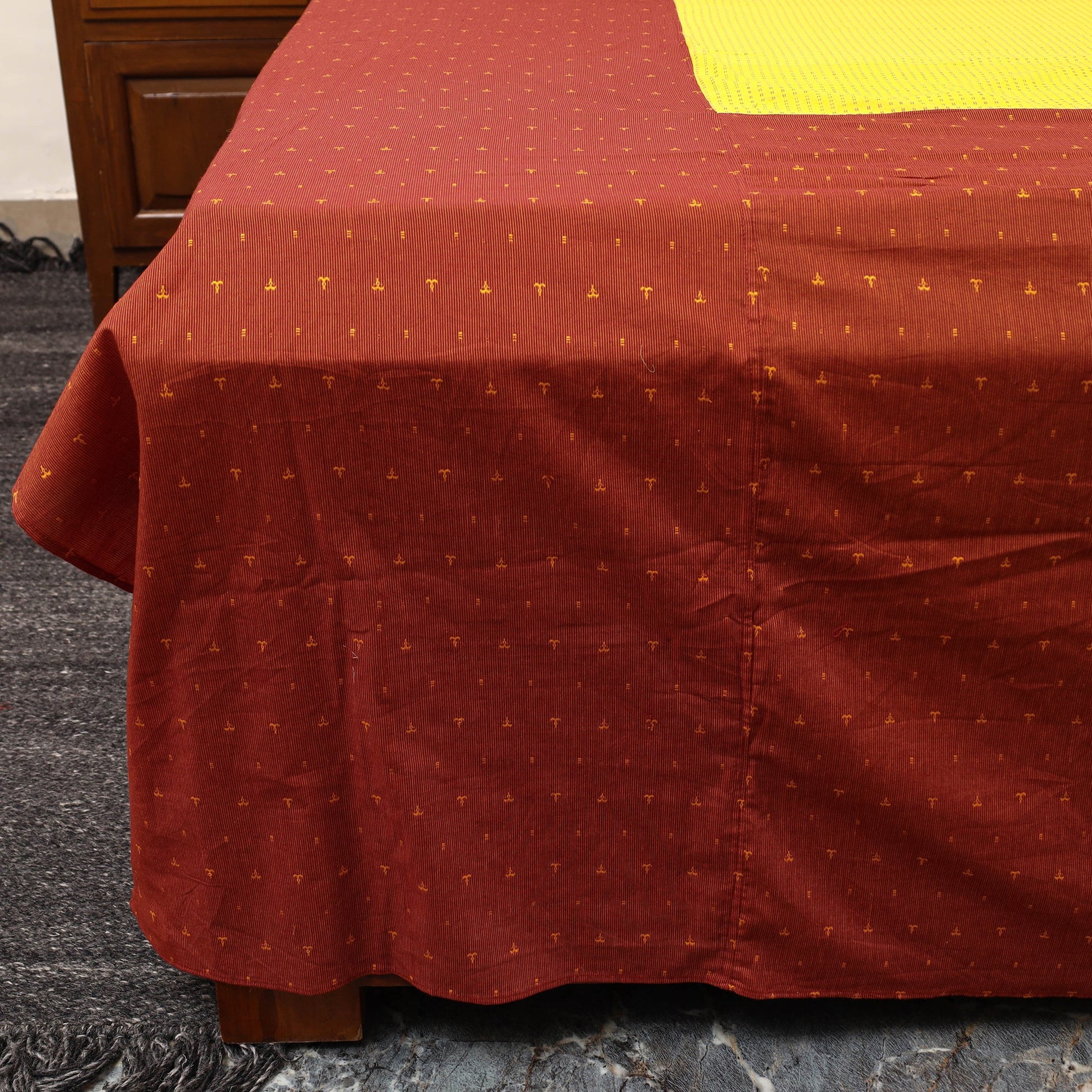 Patchwork Cotton Double Jacquard Bedsheet Set 07