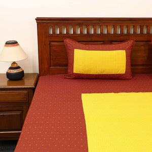 Patchwork Cotton Double Jacquard Bedsheet Set 07