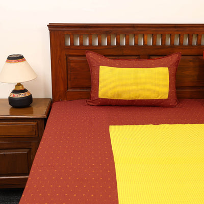 Patchwork Cotton Double Jacquard Bedsheet Set 07