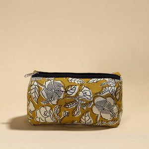 Brown - Handmade Cotton Toiletry Pouch 08