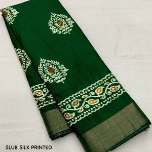 Soft Silk Batik Print Saree