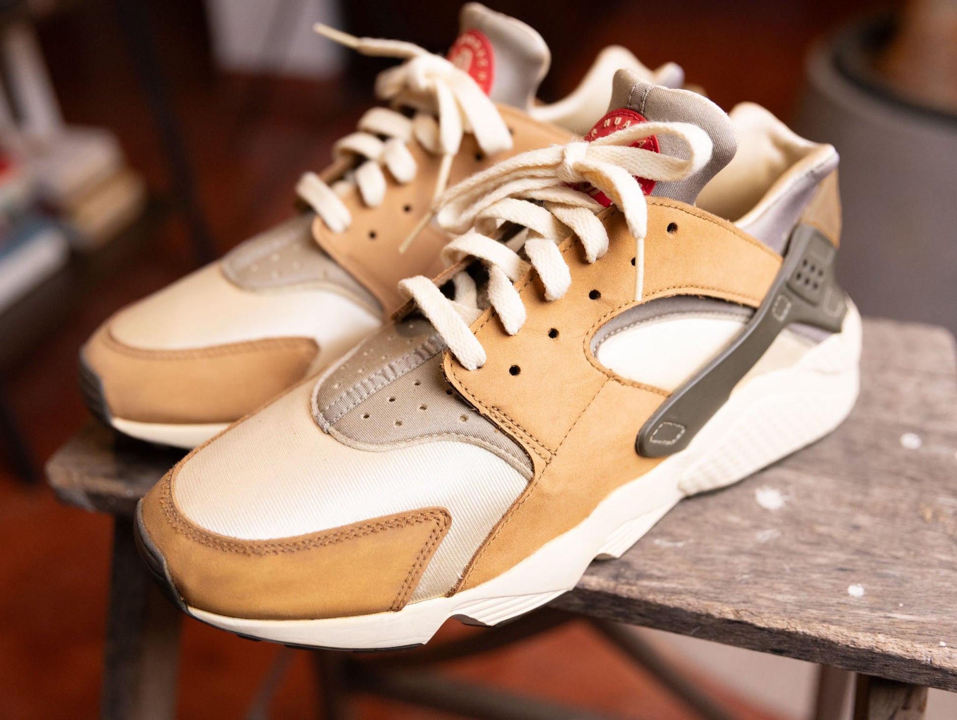 Stussy x Air Huarache LE Desert Oak 2021