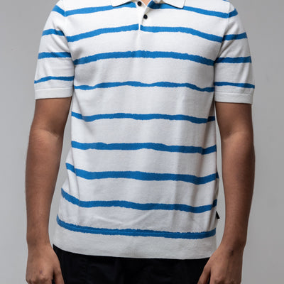 Ted Baker Painted Stripe Knitted Polo Shirt