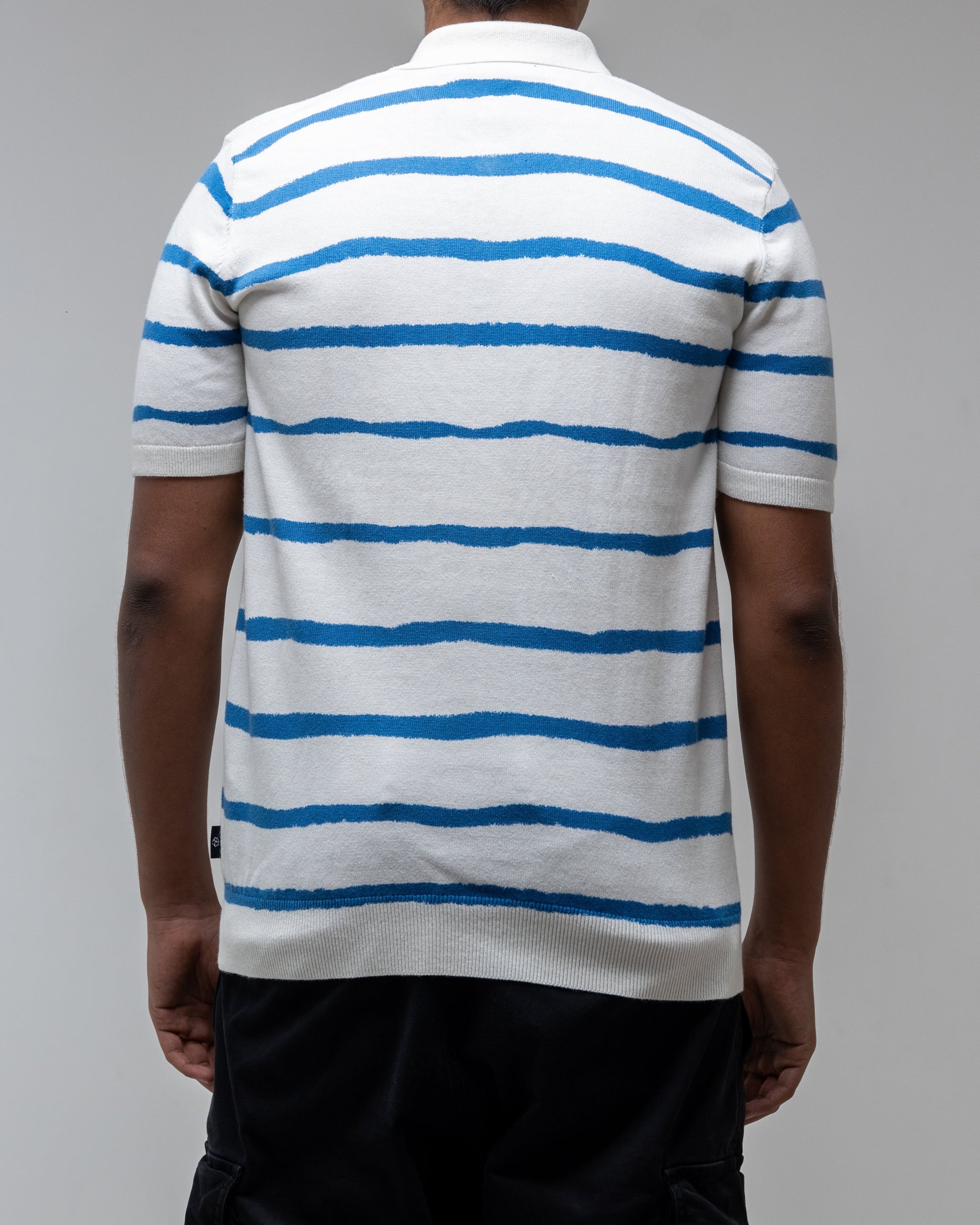 Ted Baker Painted Stripe Knitted Polo Shirt