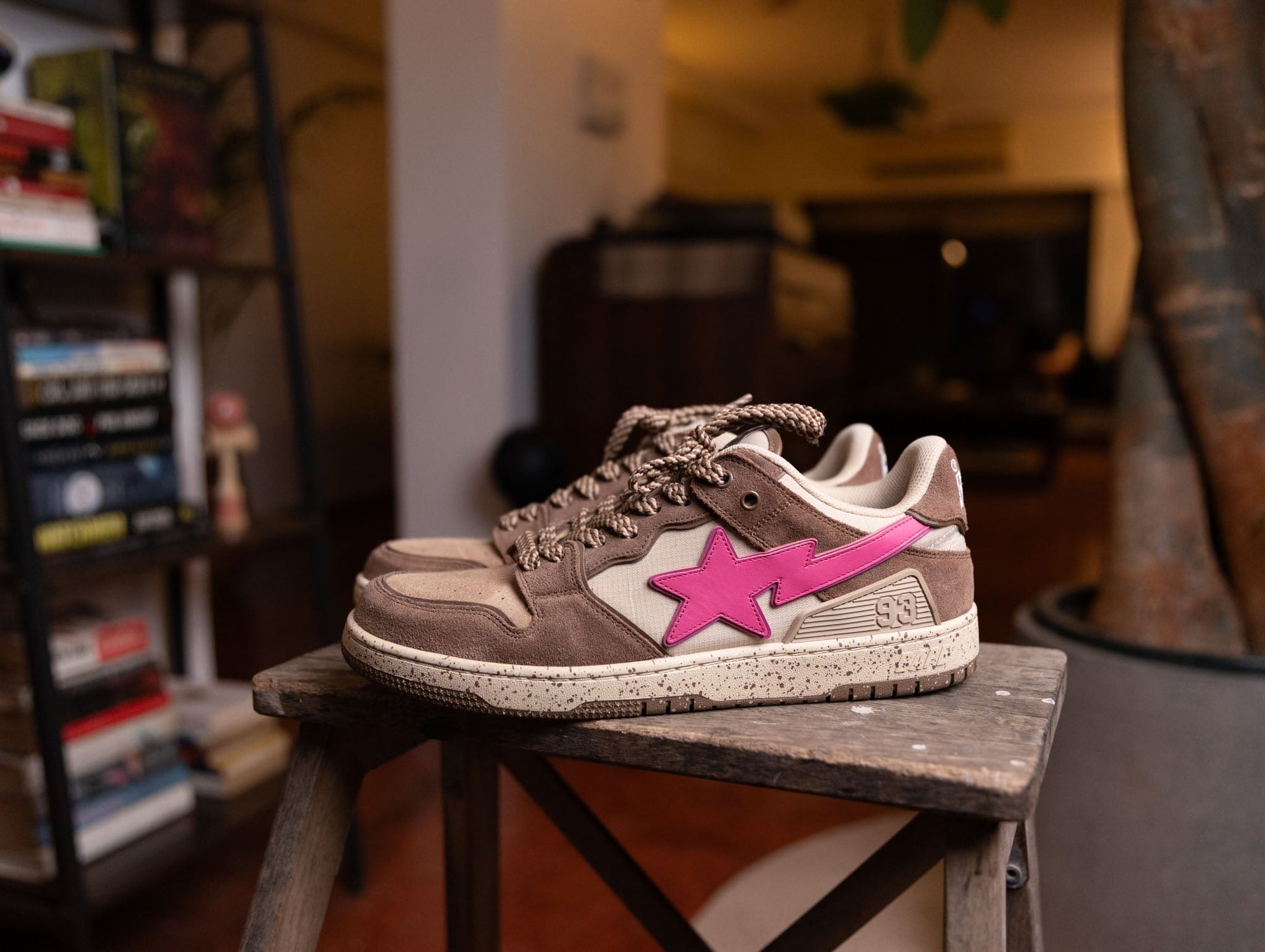 A Bathing Ape Bape SK8 Sta #6 Brown Pink