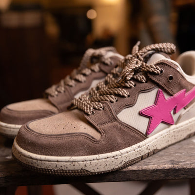 A Bathing Ape Bape SK8 Sta #6 Brown Pink