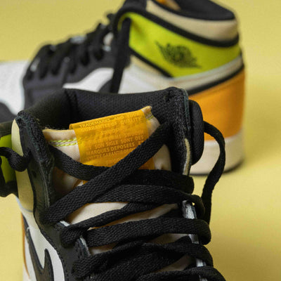 Nike Air Jordan 1 Retro High White Black Volt University Gold