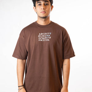 LETTERING IN BROWN