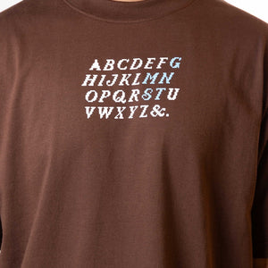 LETTERING IN BROWN