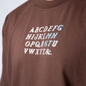 LETTERING IN BROWN
