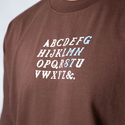 LETTERING IN BROWN