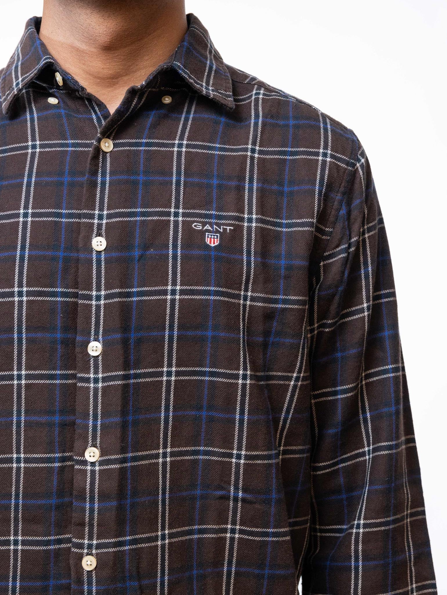 Gant Men Green Checkered Button Down Shirt