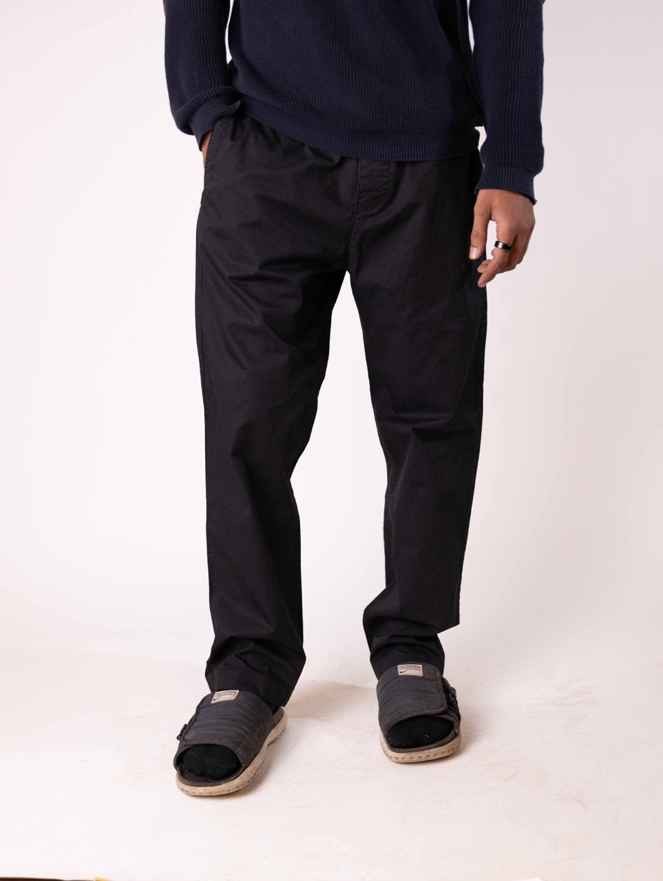 Burberry Brit Men's Black Slim Fit Chinos Trousers