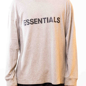 Fear Of God Essentials Boxy Long Sleeve T-Shirt Grey