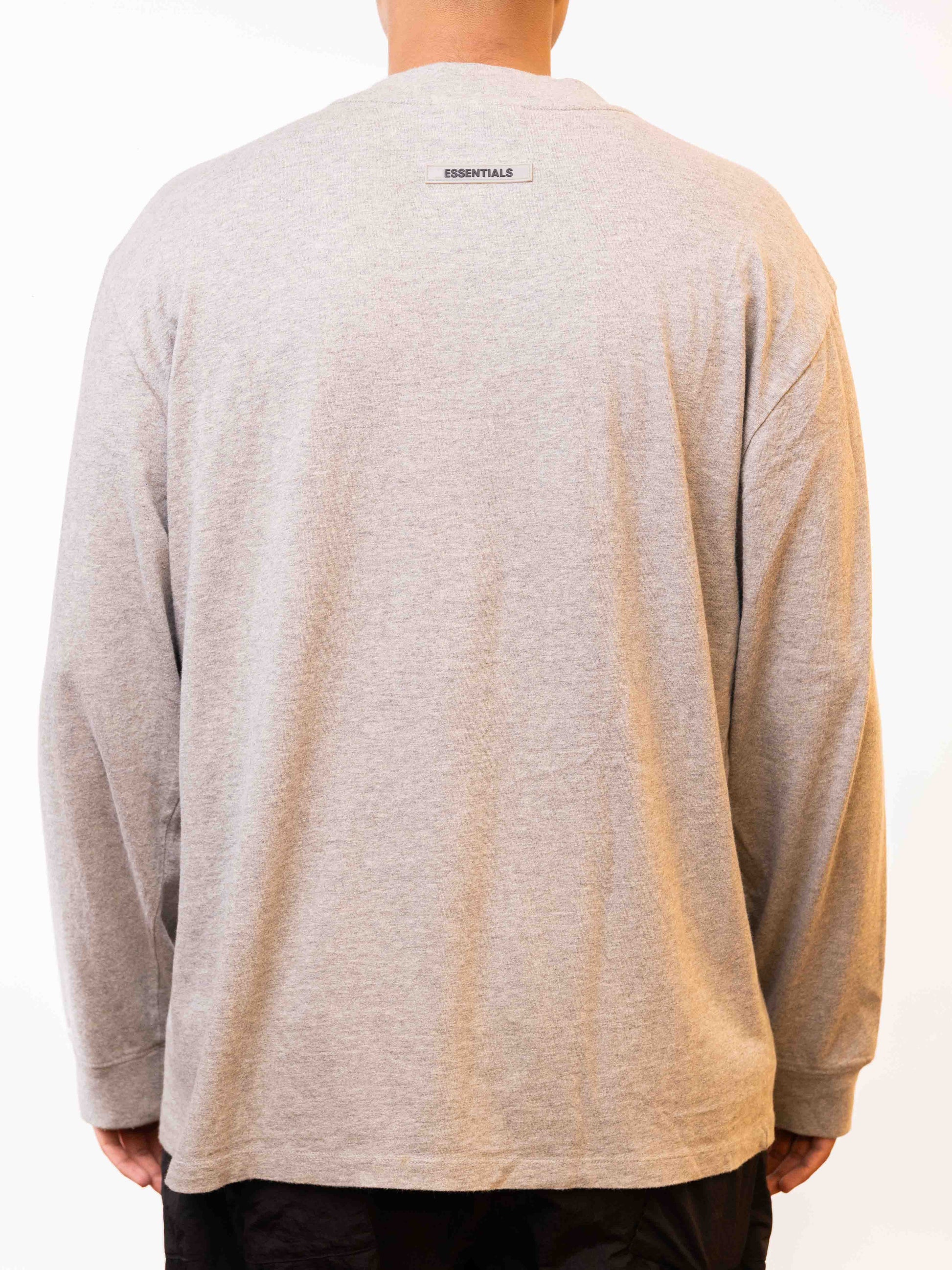 Fear Of God Essentials Boxy Long Sleeve T-Shirt Grey