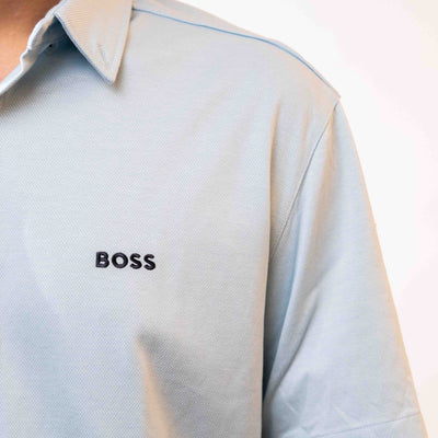 Hugo Boss Baby Blue Short Sleeve Shirt