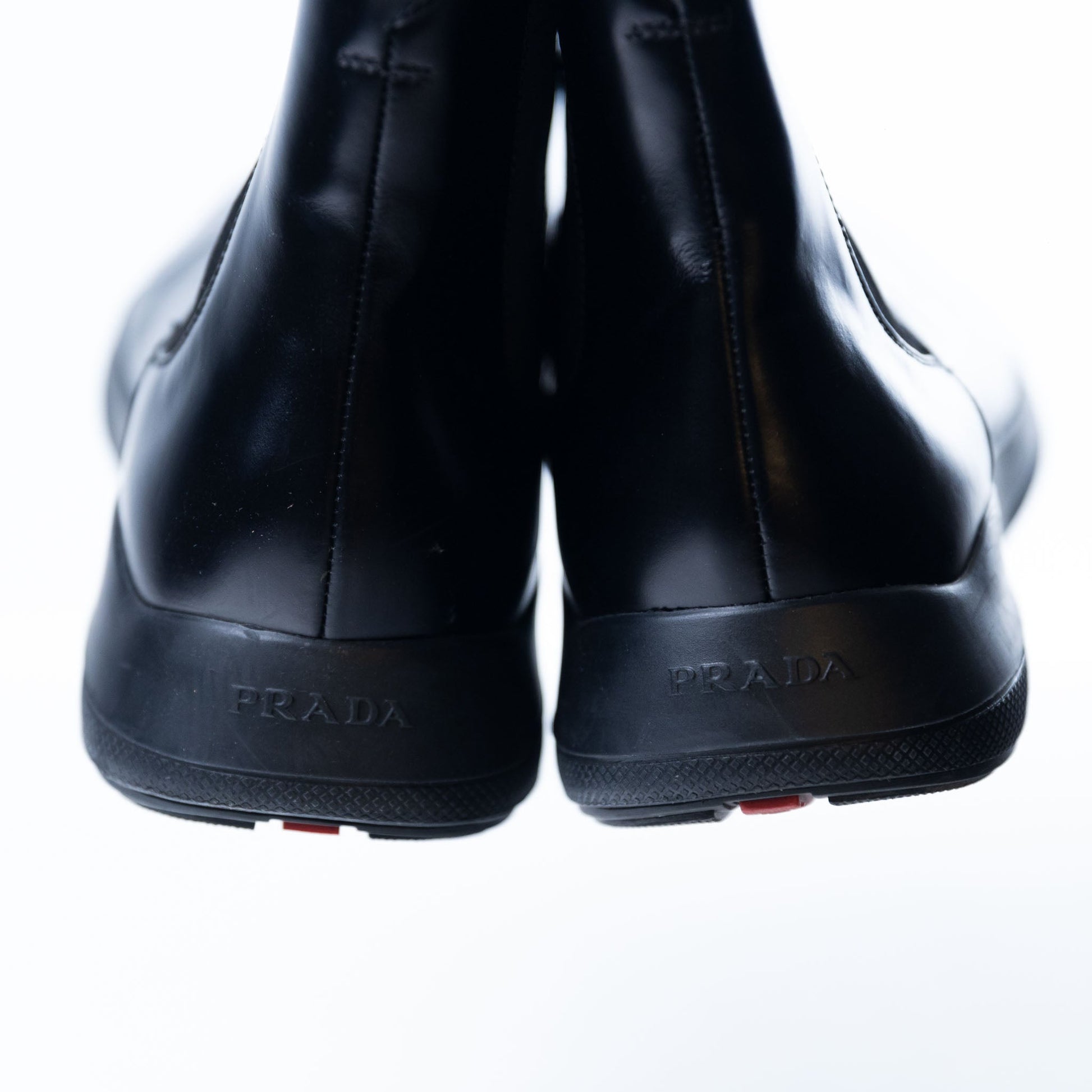 Prada Linea Rossa Leather Boots