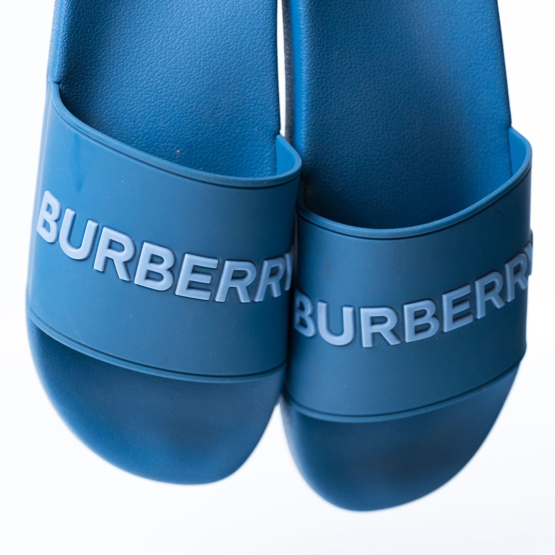 Burberry Logo Slides Blue