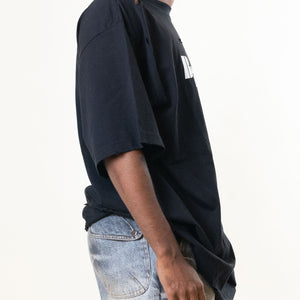 Black Balenciaga Logo Printed Tshirt