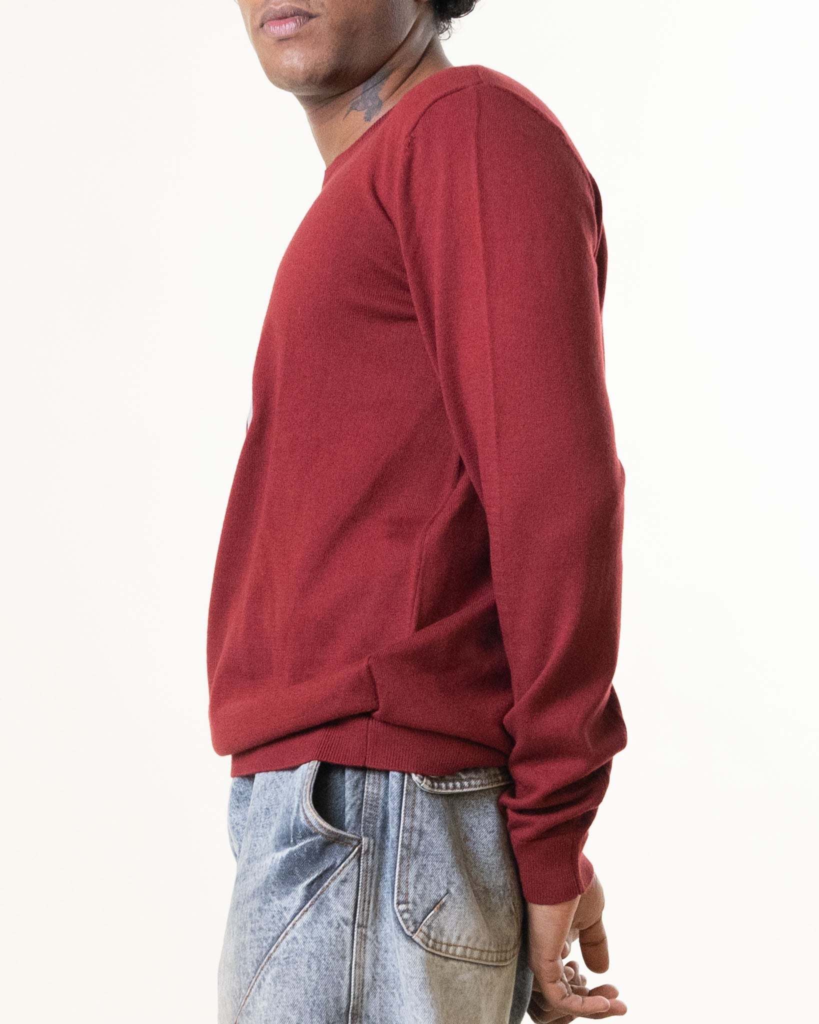 Karl Lagerfeld Maroon Sweater