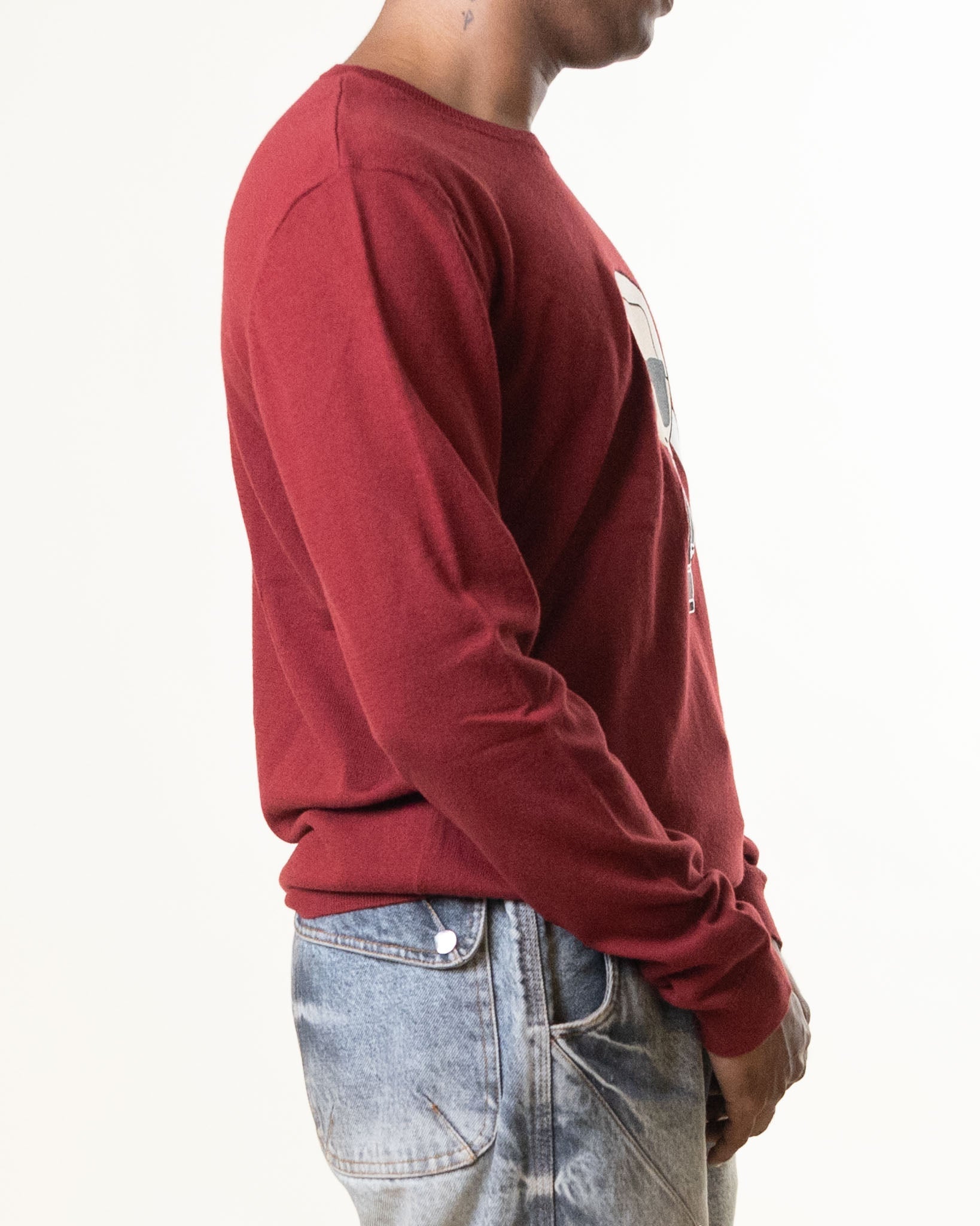 Karl Lagerfeld Maroon Sweater