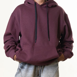 VegNonVeg Burgundy Hoodie & Sweatpants Set