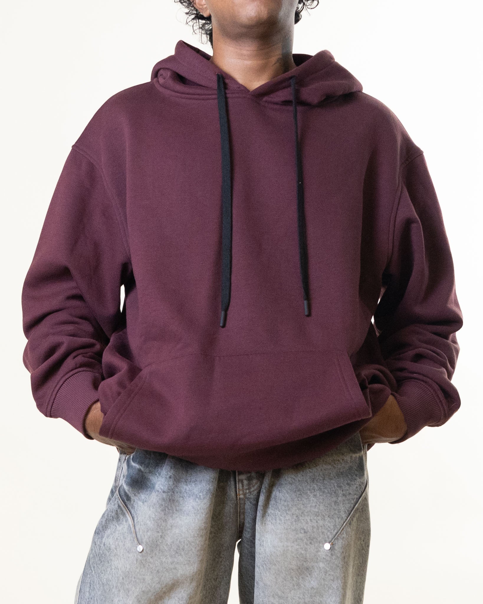 VegNonVeg Burgundy Hoodie & Sweatpants Set