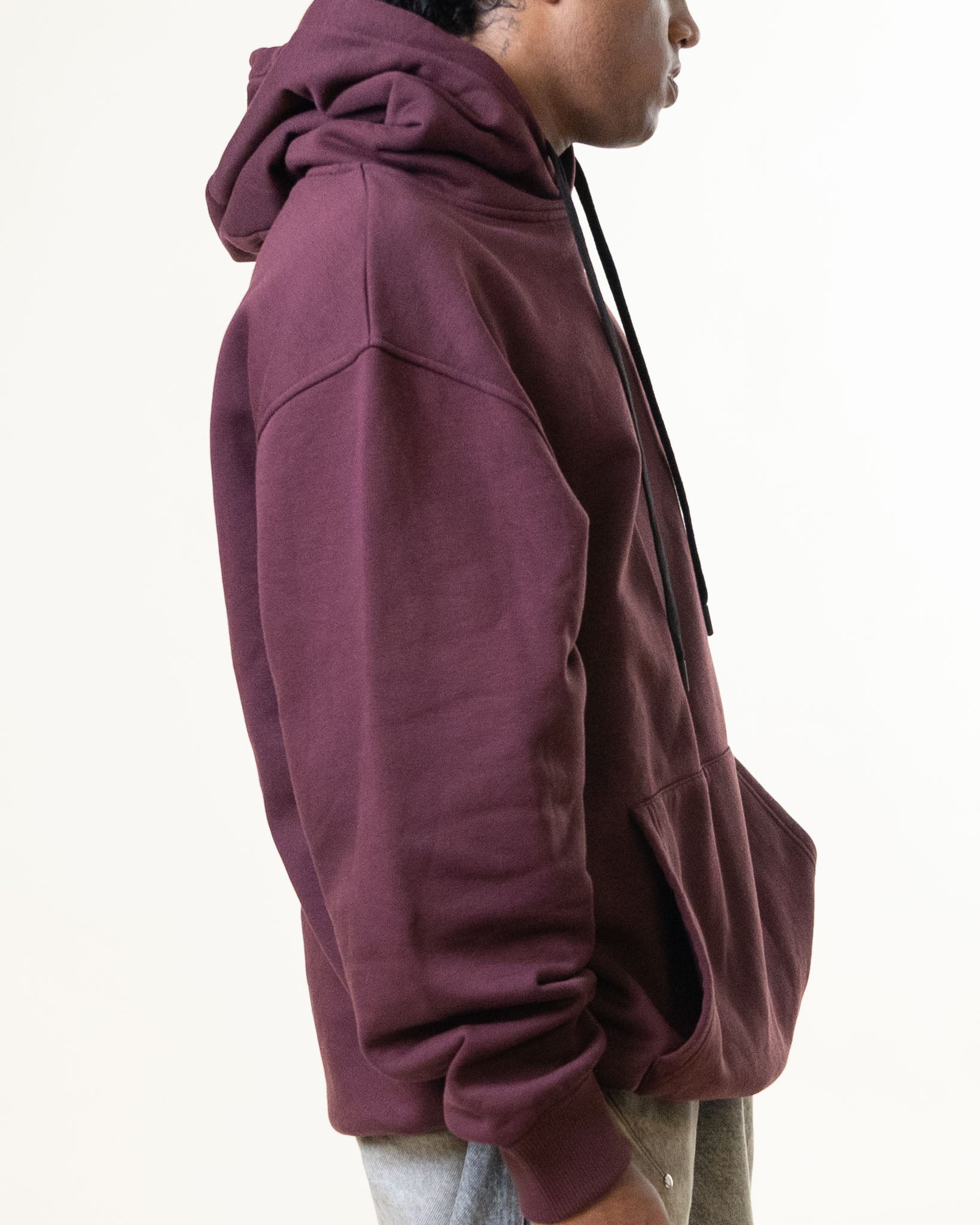 VegNonVeg Burgundy Hoodie & Sweatpants Set
