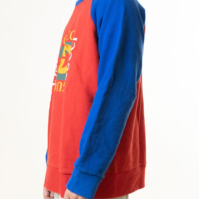 Gucci Red & Blue Raglan Sleeves Tshirt