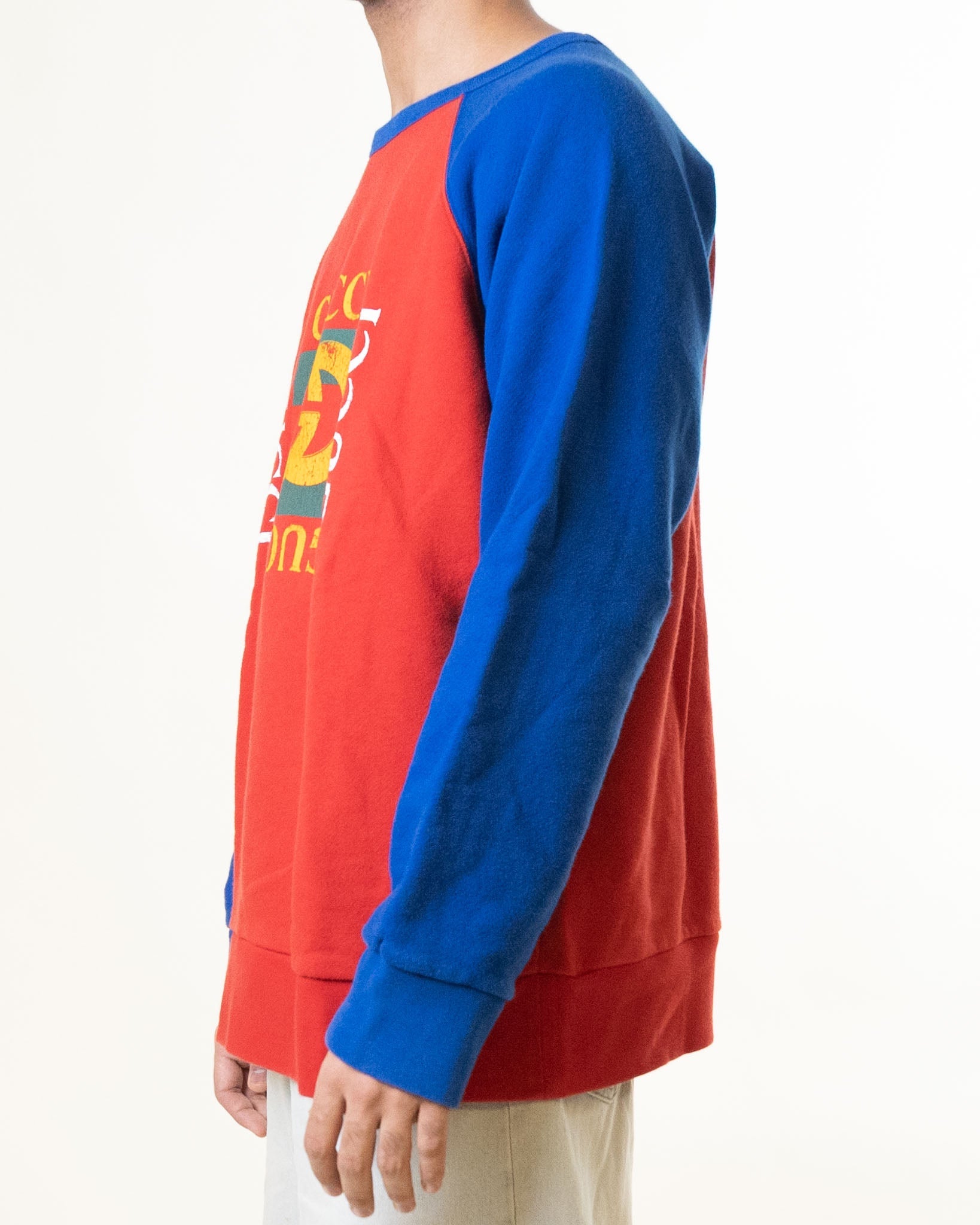 Gucci Red & Blue Raglan Sleeves Tshirt