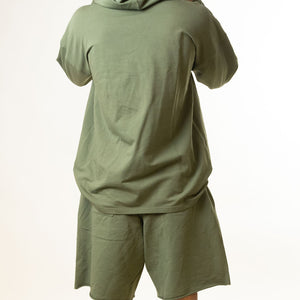 Alchemy Green Hoodie & Shorts Set