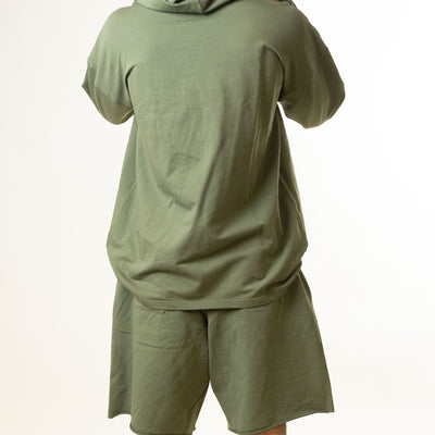Alchemy Green Hoodie & Shorts Set