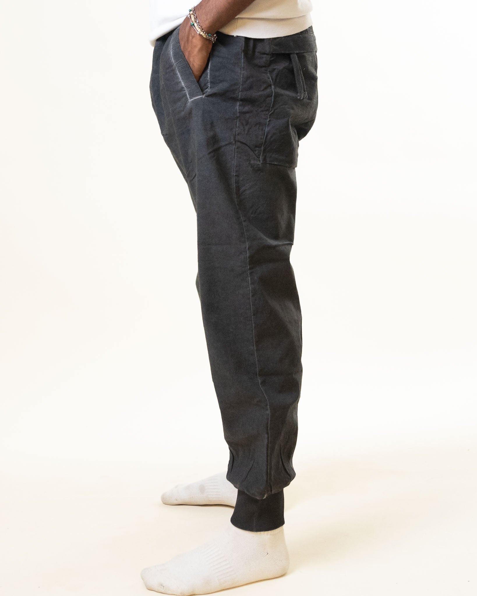 Thom/ Krom Grey Washed Cargos