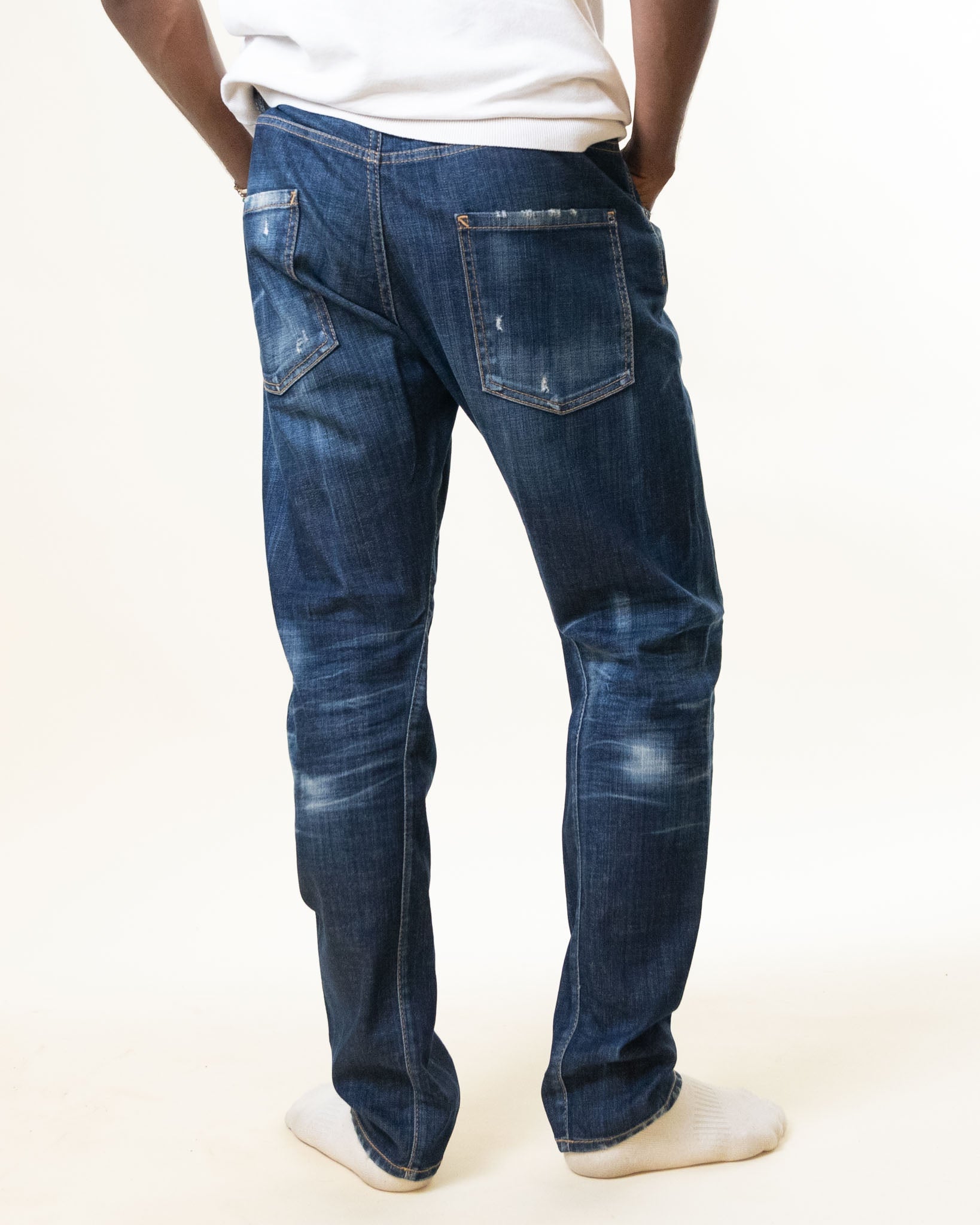 Dsquared Blue Torn Denim