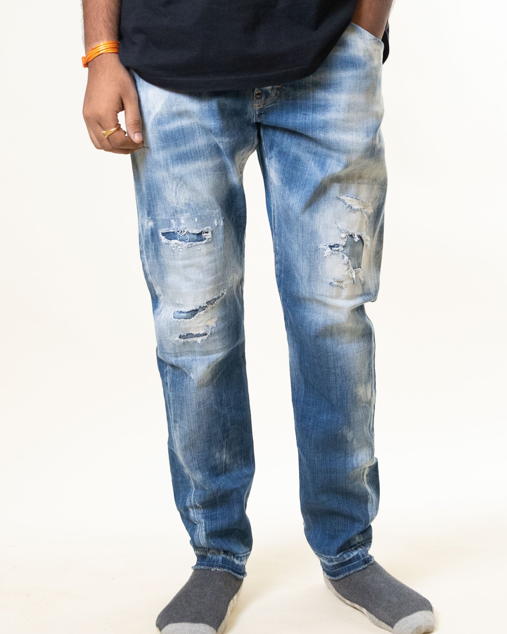 Dsquared Heavily Washed Denim