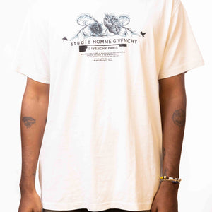 Givenchy White Floral 'Studio Homme' T-Shirt
